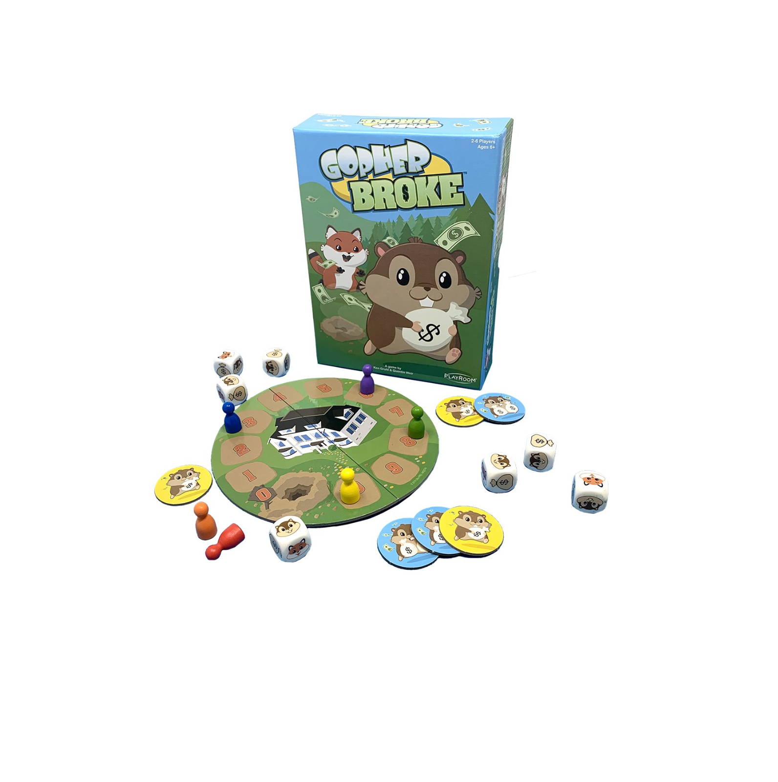 Gopher Broke Board Game Playroom Entertainment Ple18430 for sale online ...